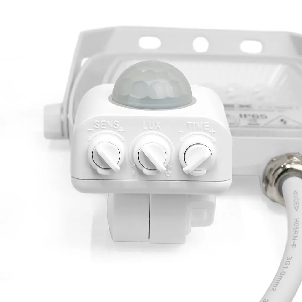 LED прожектор Videx F5 20W 3000-5000-6500K з датчиком руху 230V білий (VL-F5-020CW-S) - фото 5