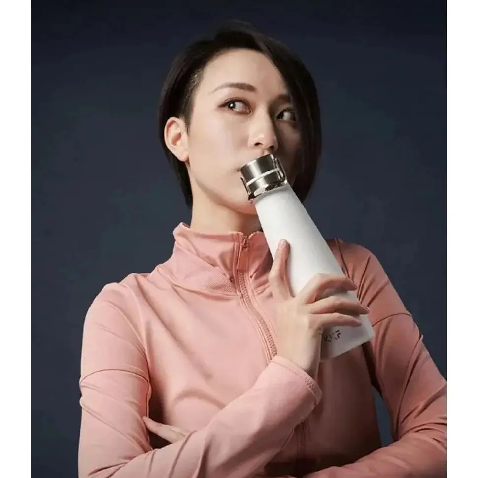 Термос Kiss Kiss Fish Yopin Intelligent Vacuum Bottle S-U47WS-E 475 мл с дисплеем белый - фото 7