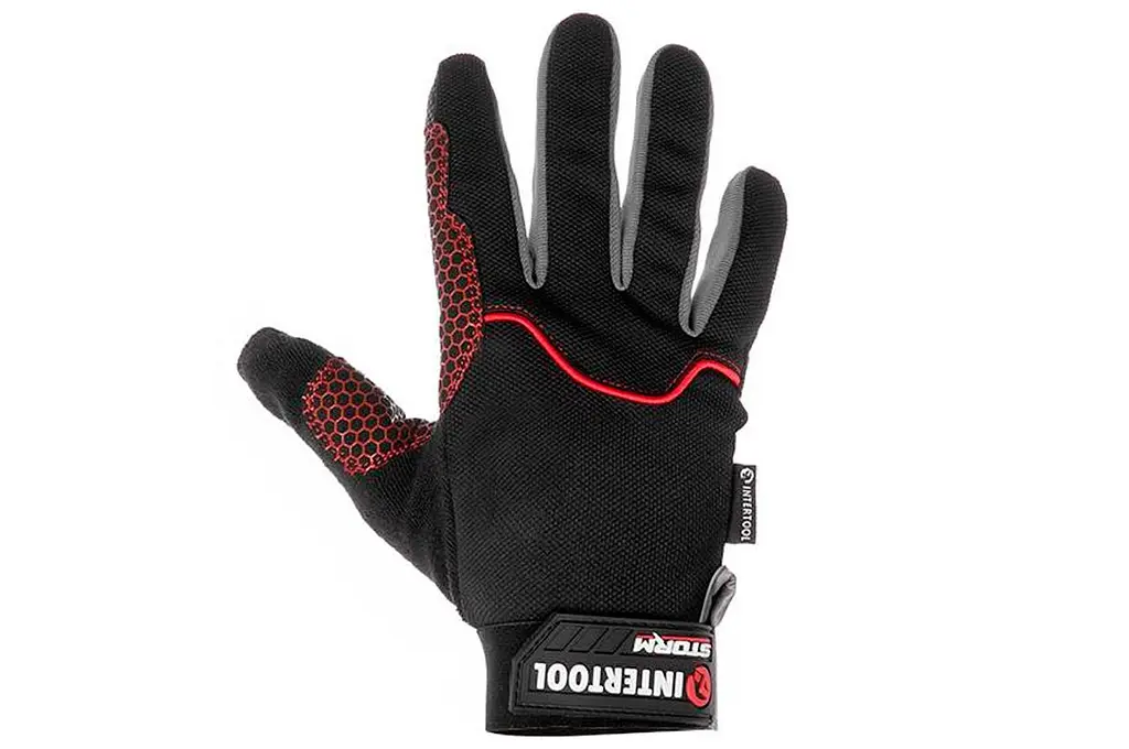 Рукавички робочі захисні Intertool Storm зі спандексу антиковзні посилені 10" - фото 2