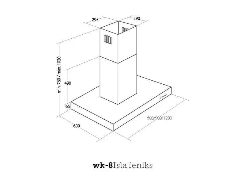 Витяжка Akpo WK-9 Isla Feniks 90 - фото 2