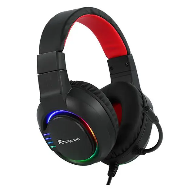 Дротова ігрова гарнітура Xtrike Me Gaming RGB Backlight GH-405, 2х3.5mm, USB, 2m, black - фото 3
