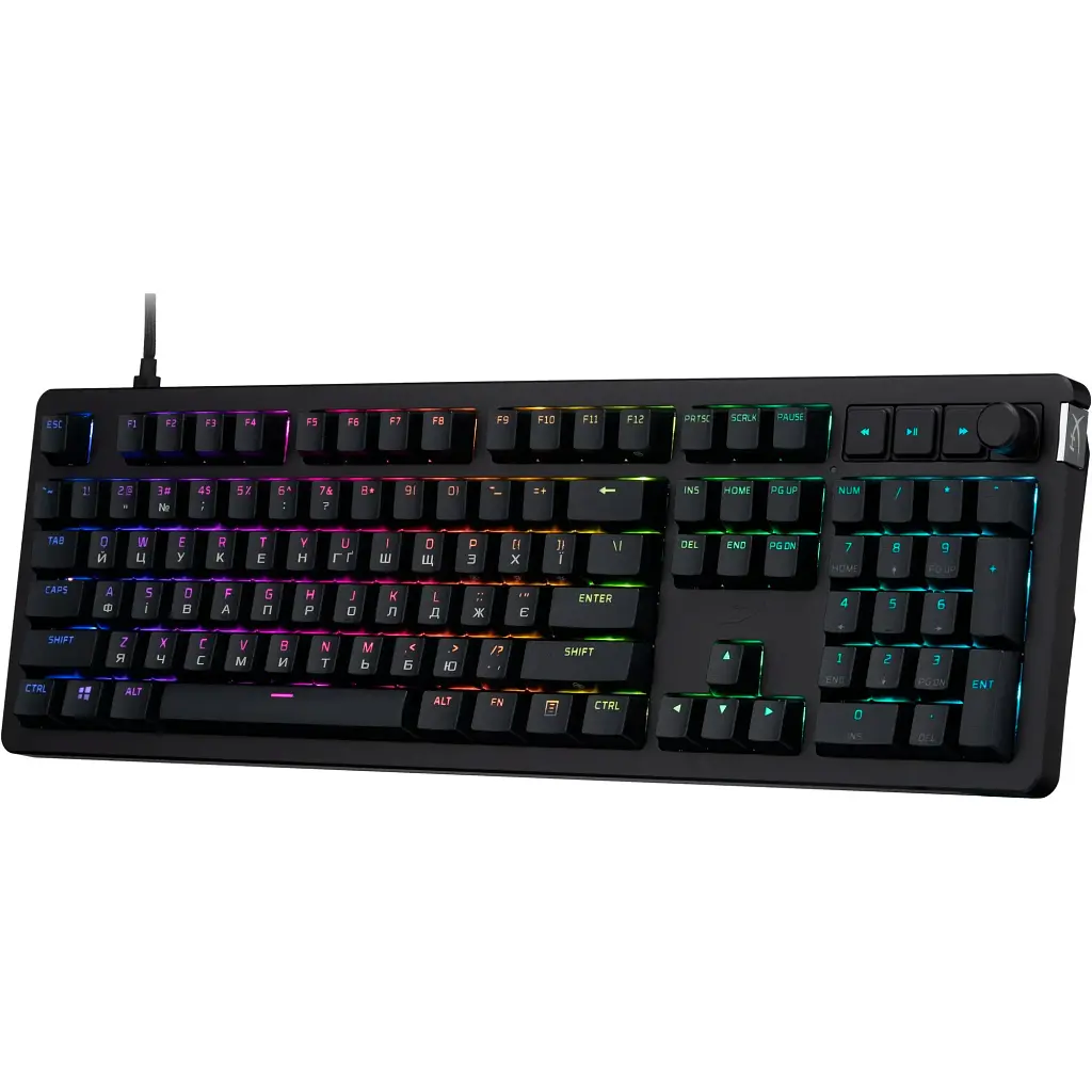 Клавіатура HyperX Alloy Rise PBT HX Red UA Black (7G7A3AA) [116816] - фото 2