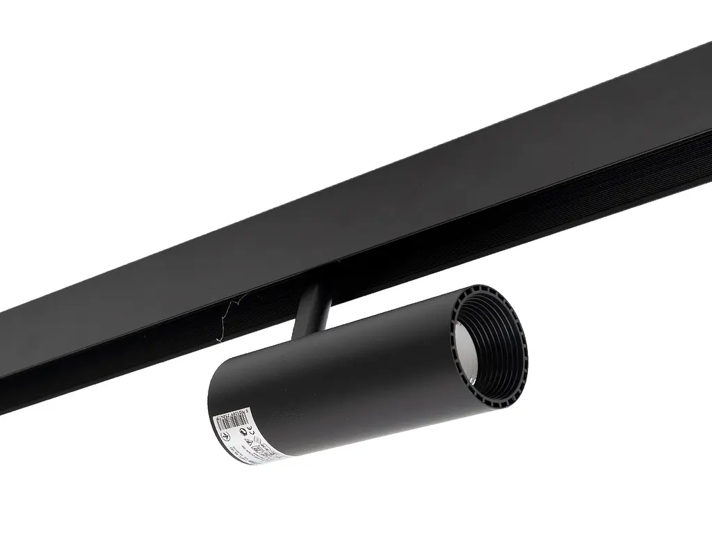 Цилиндрический магнитный трековый светильник KW-294/10W NW DC48V BK Brille 48-183 - фото 3
