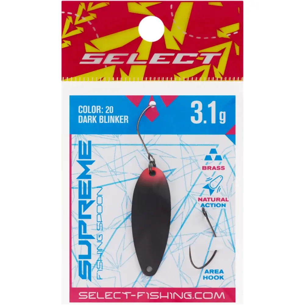 Блесна Select Supreme 3.1g 34mm #20 Dark Blinker - фото 2