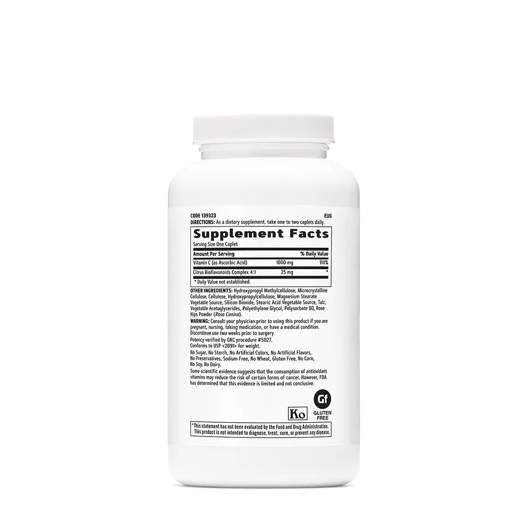 Вітаміни та мінерали GNC Vitamin C 1000 mg Timed-Release, 180 вегакаплет - фото 2