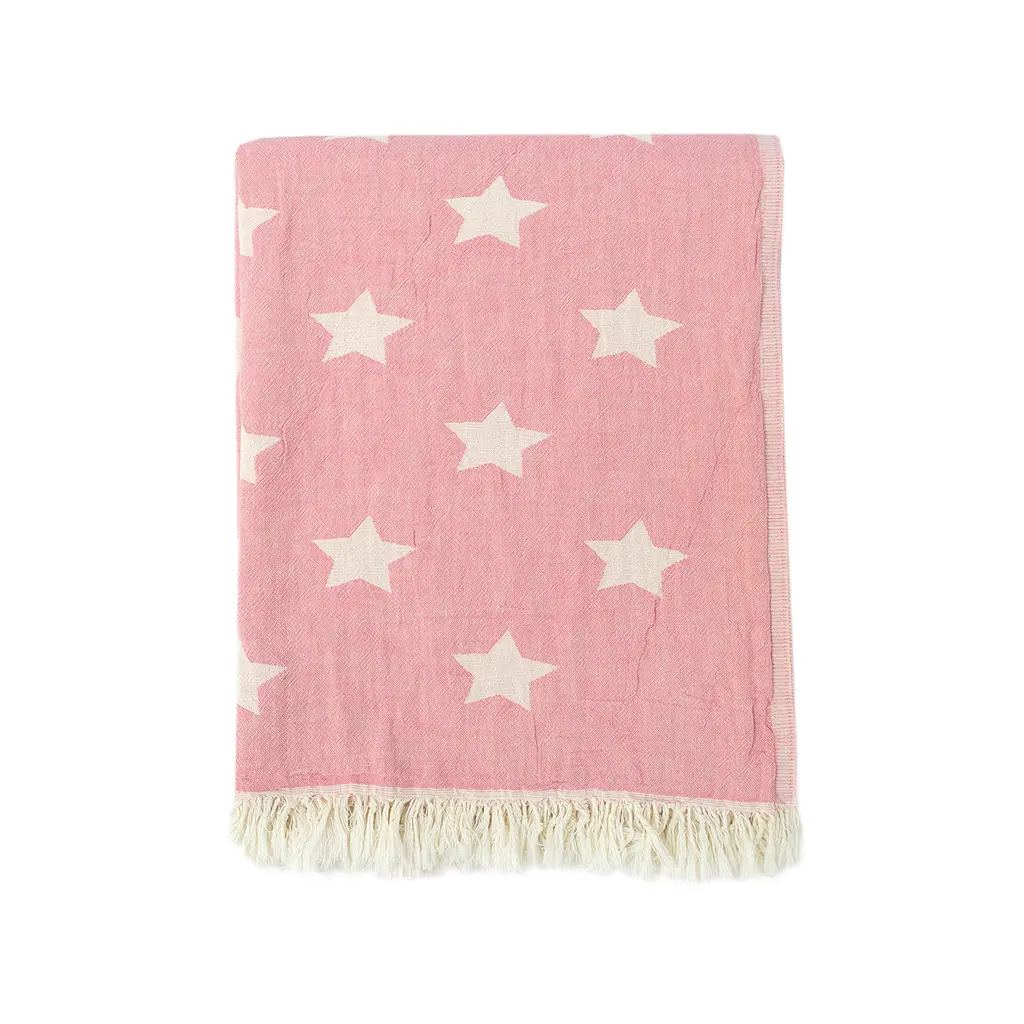 Плед-накидка Barine - Stars Throw pembe рожевий 130x170 - фото 3