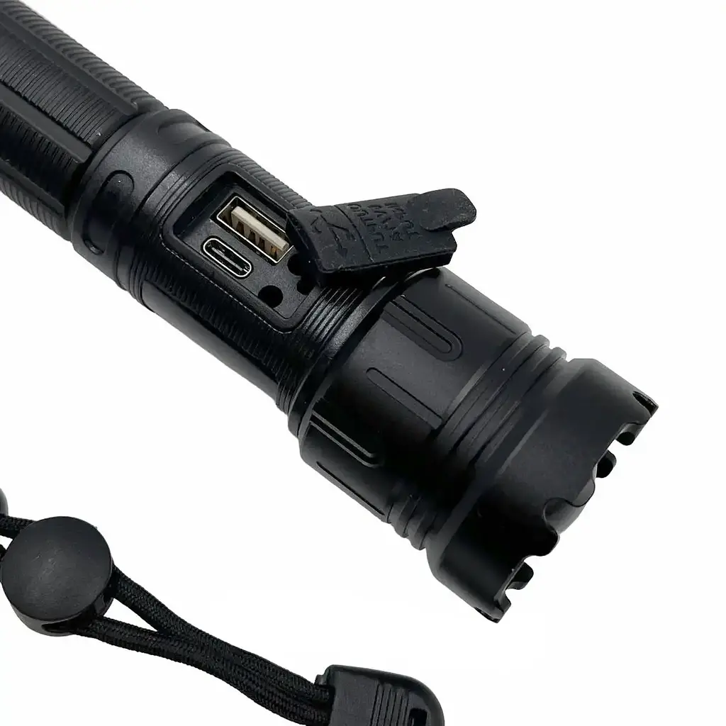 Ручной фонарь BL-X75-P50 SMD zoom + PowerBank + магнит + Type-C 18650 (3 + 4 режима) - фото 4