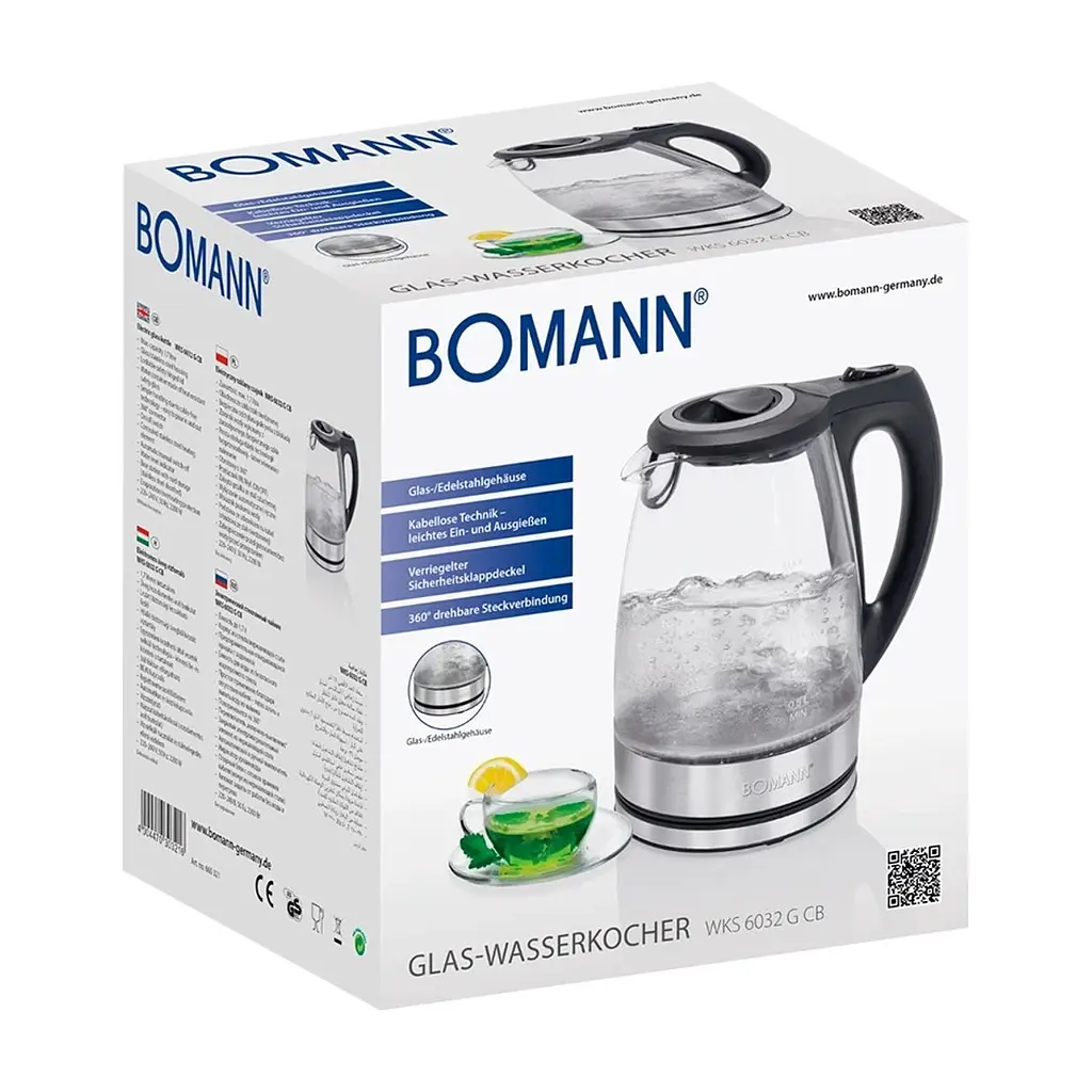 Електрочайник Bomann WKS 6032 G CB (WKS6032GCB) - фото 4