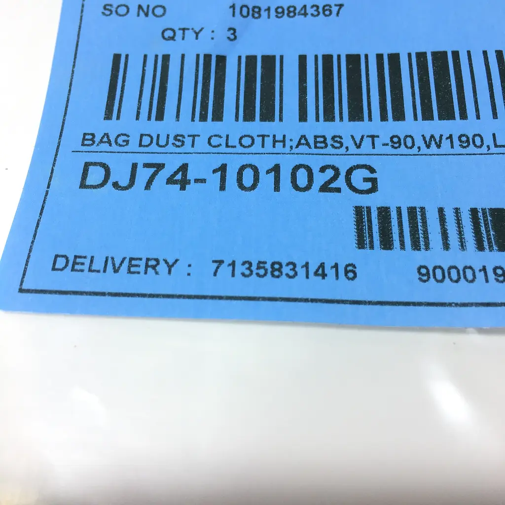 Мешок тканевый многоразовый VT-90 для пылесоса Samsung SC74**, SC79**, SC82**, DJ74-10102G - фото 8