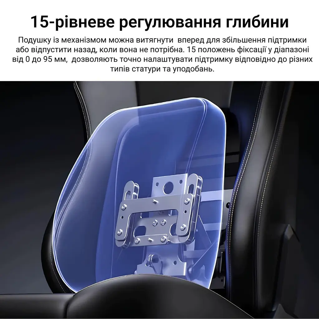 Ігрове крісло Anda Seat Phantom 4 Pro L Black Fabric (AD18YSDC-72-B-F-B02) - фото 7