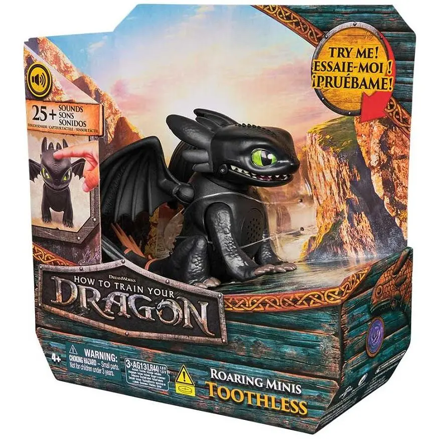 Интерактивный дракон Dragons Как приручить дракона Беззубик 10 см черный (SM66676/6074239) - фото 10