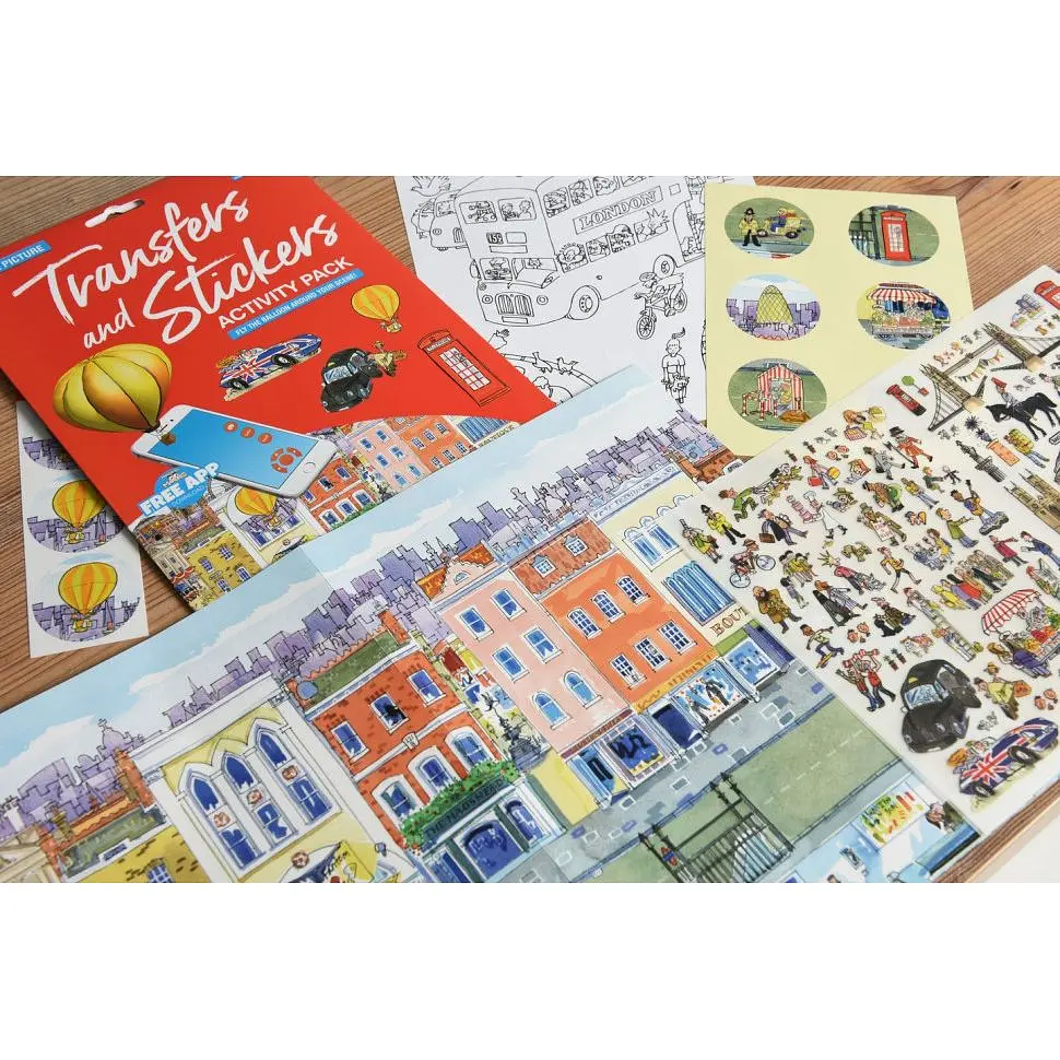 Набор переводных наклеек Scribble Down с онлайн приложением Лондон А4 SD/19 - фото 6