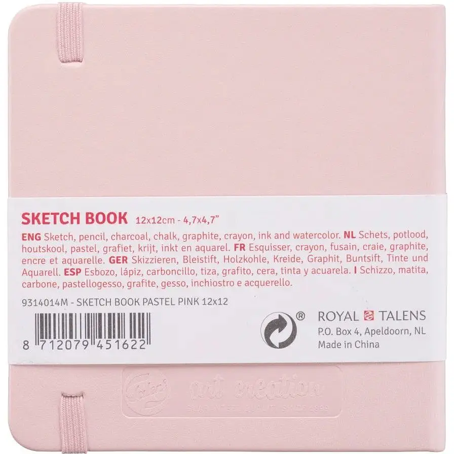 Блокнот для графики Royal Talens Art Creation 12х12 см 140г/м2 80л Pastel Pink - фото 2