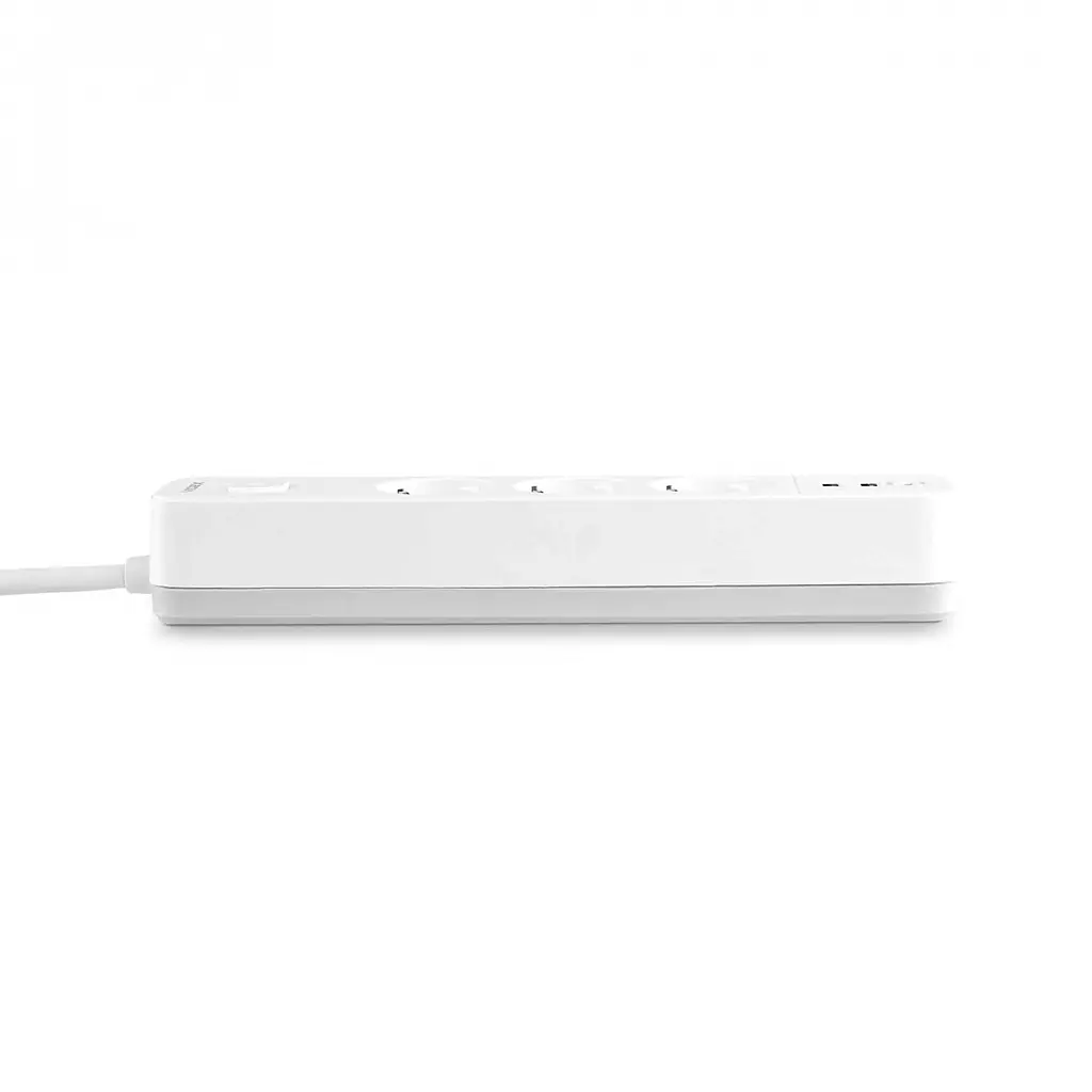 Сетевой удлинитель Videx Oncord з/з 3 п 3 м (3x1.5 мм) 2.4А 2USB+USB-C с кнопкой белый (VF-PD33G2U1C-W) - фото 3