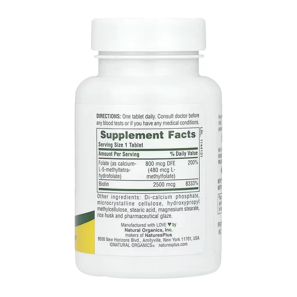 Біотин та фолат, Biotin & Folate - 30 tabs - фото 2