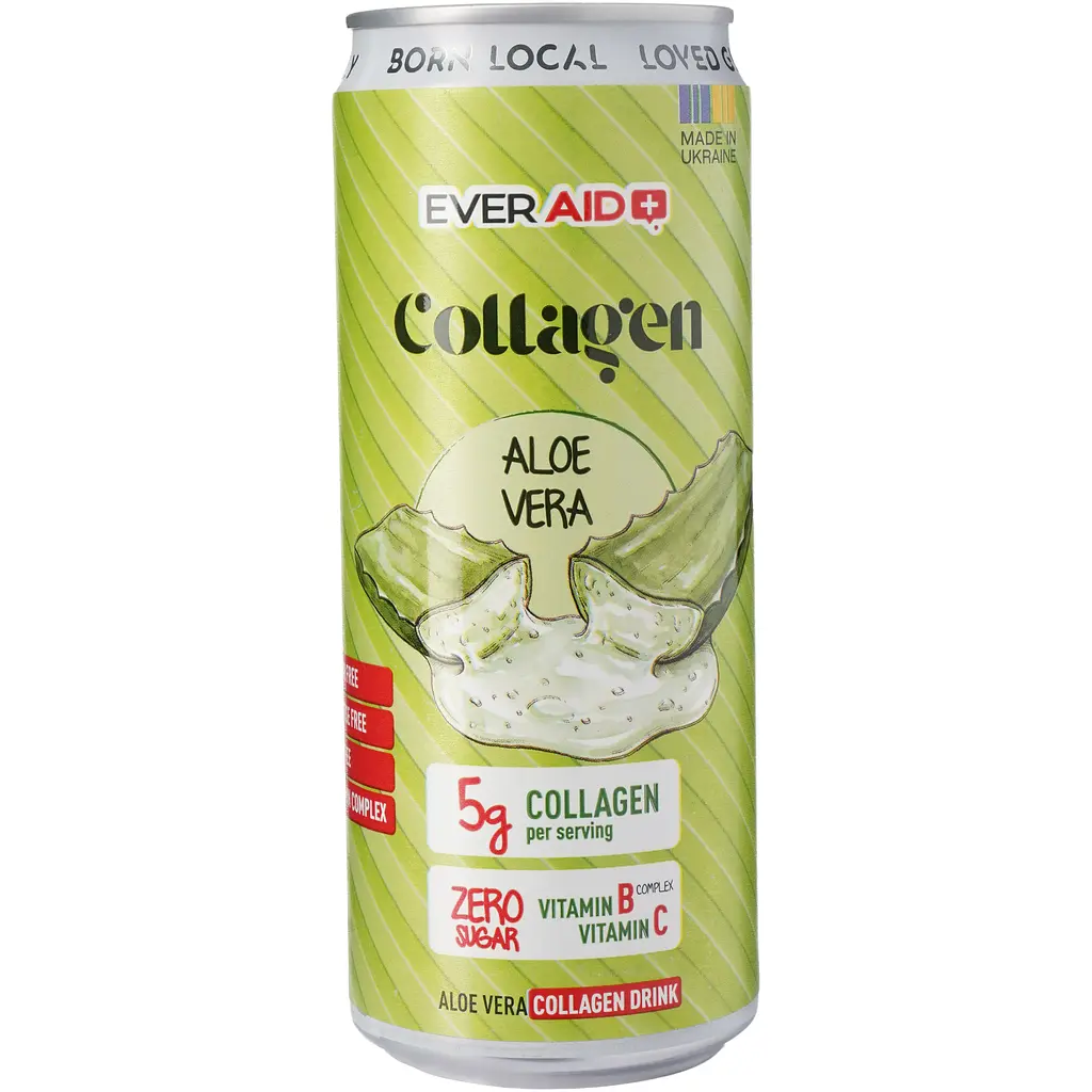 Напій Ever Aid Aloe Vera Collagen drink 0.33 л з/б - фото 4