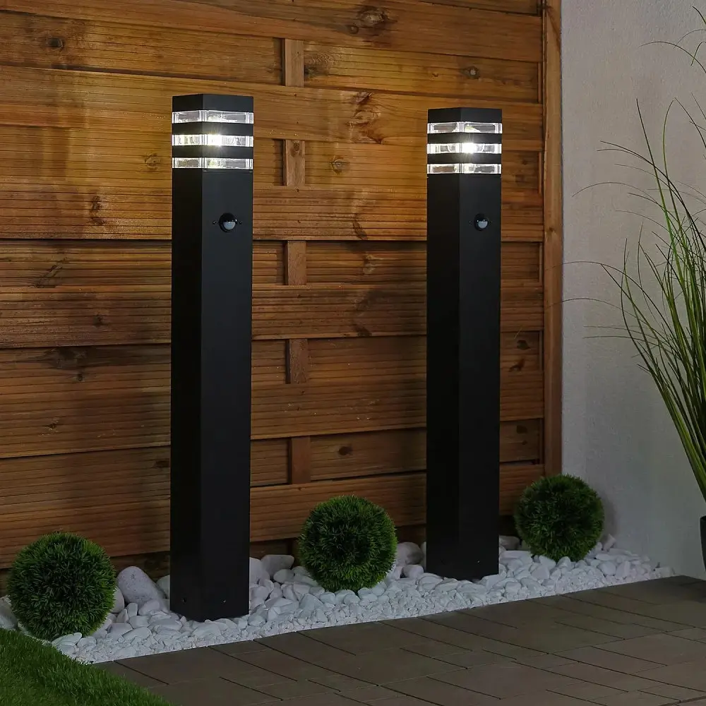 Садовий ліхтар стовпчик Lumiled Taxus 2 з датчиком руху від мережі 80 см - фото 7