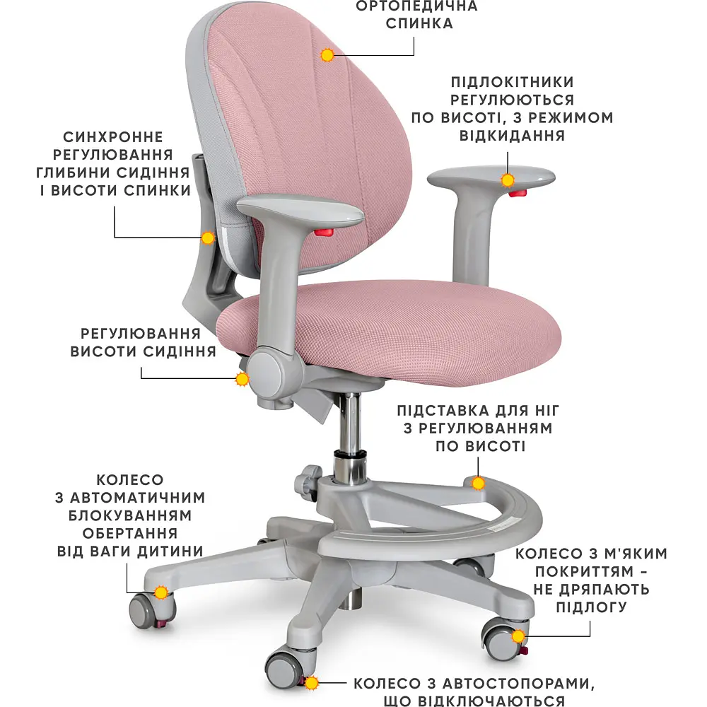 Дитяче крісло Evo-Kids Mio DP (арт.Y-407 DP) - фото 2