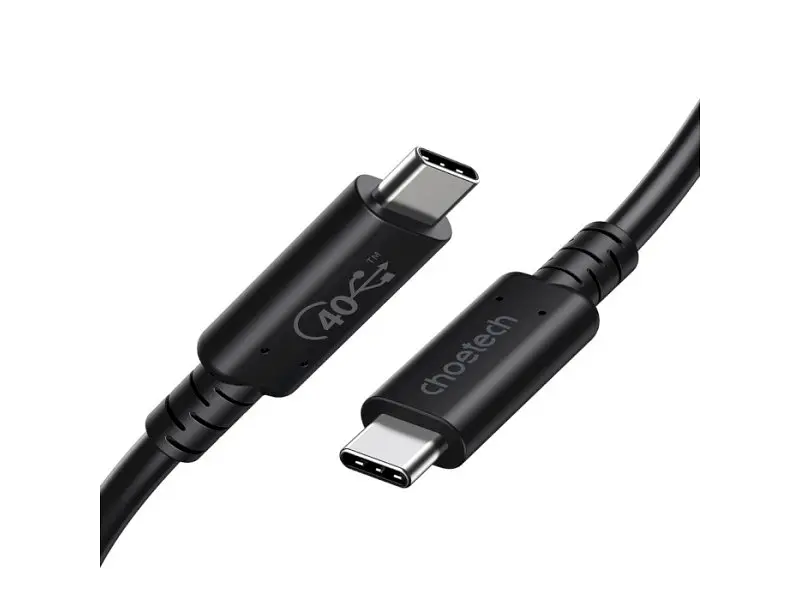 Кабель USB Type-C Choetech USB Type-C to USB Type-C 100W 0.8m Black (XCC-1028) - фото 2