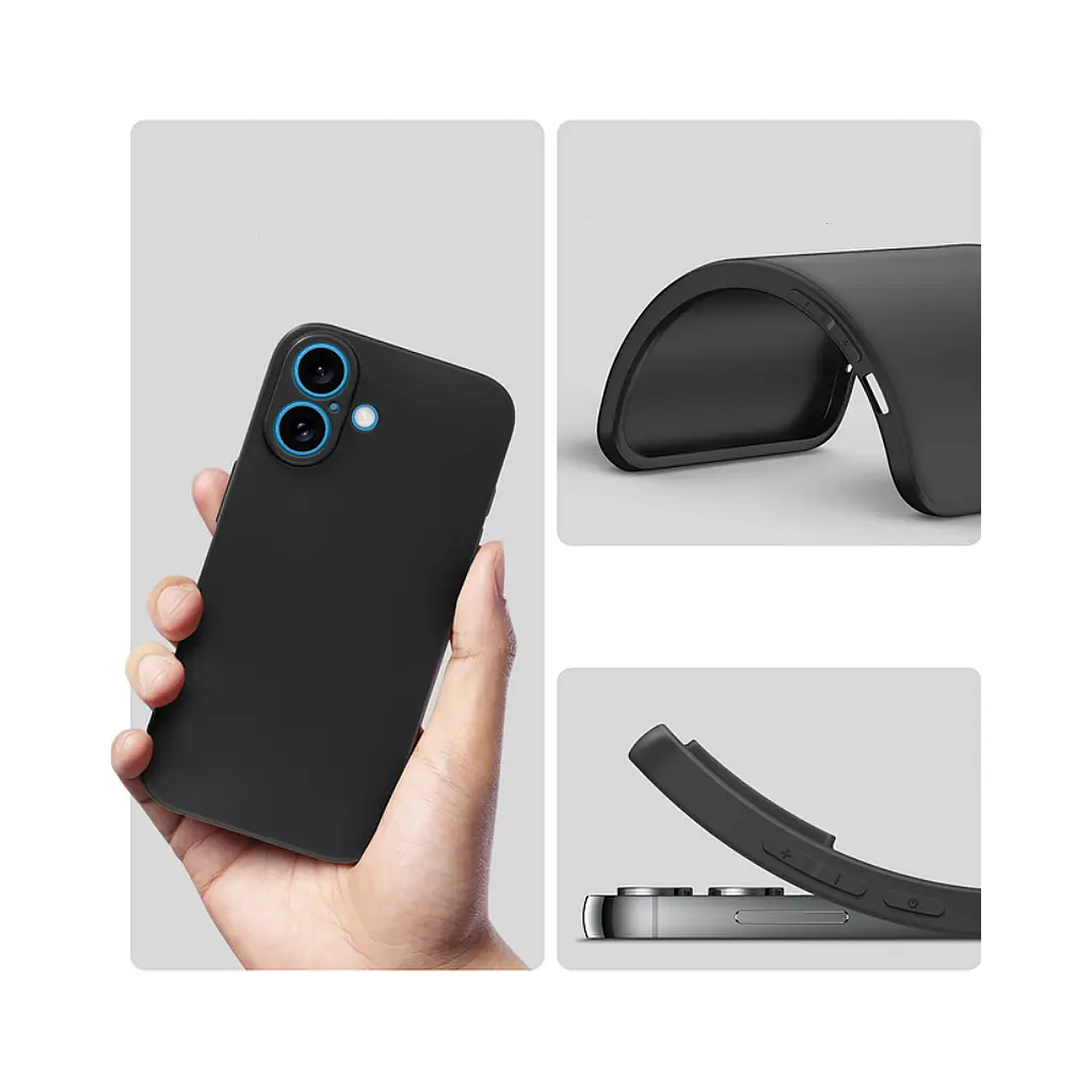 Чохол до мобільного телефона BeCover Apple iPhone 16 Black (712274) - фото 4