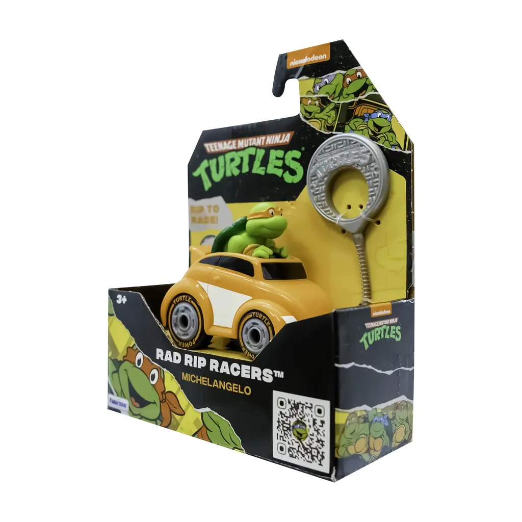 Ігровий набір Funrise TMNT Черепашки-ніндзя класичні Гонщик з лаунчером Мікеланджело (71018) - фото 8