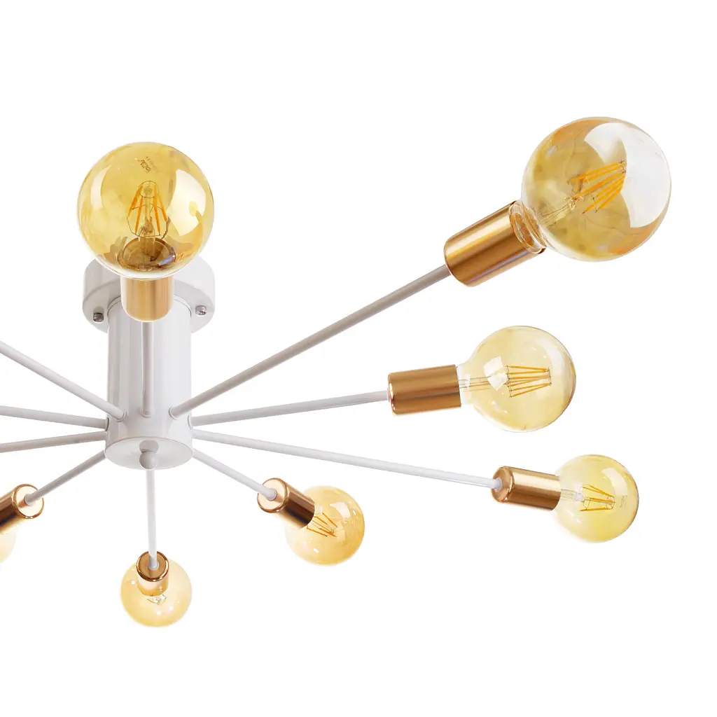 Люстра Brille потолочная лофт E27 60W WH (BR-01 605C/10) - фото 3