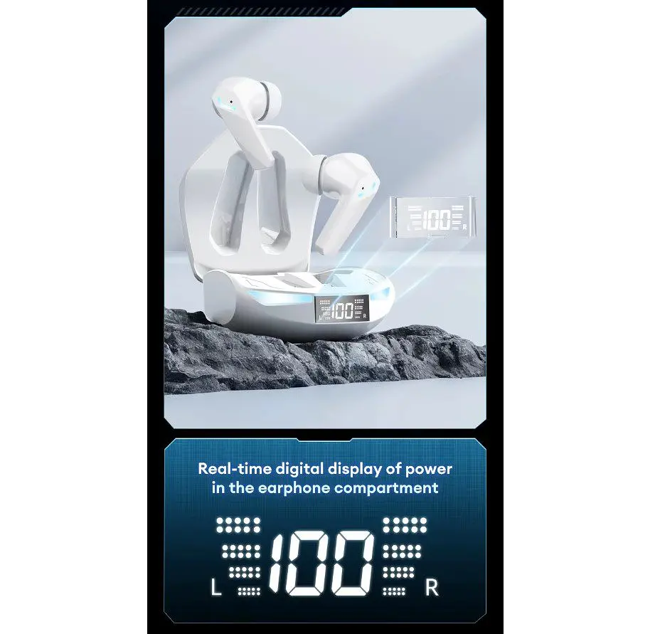 Бездротові Bluetooth 5.4 навушники з мікрофоном Lenovo XT-53 ThinkPlus White - фото 4