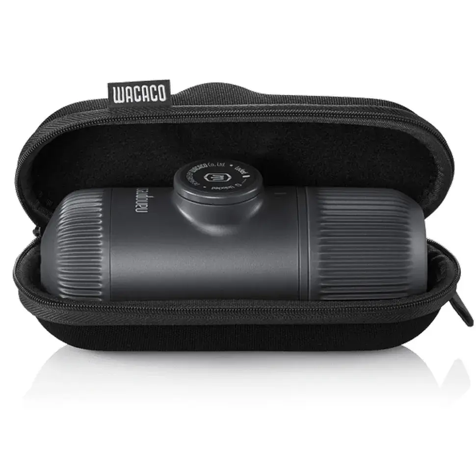 Кавоварка кемпінгова Wacaco Nanopresso з чохлом сіра (WNANOGRcase) - фото 4