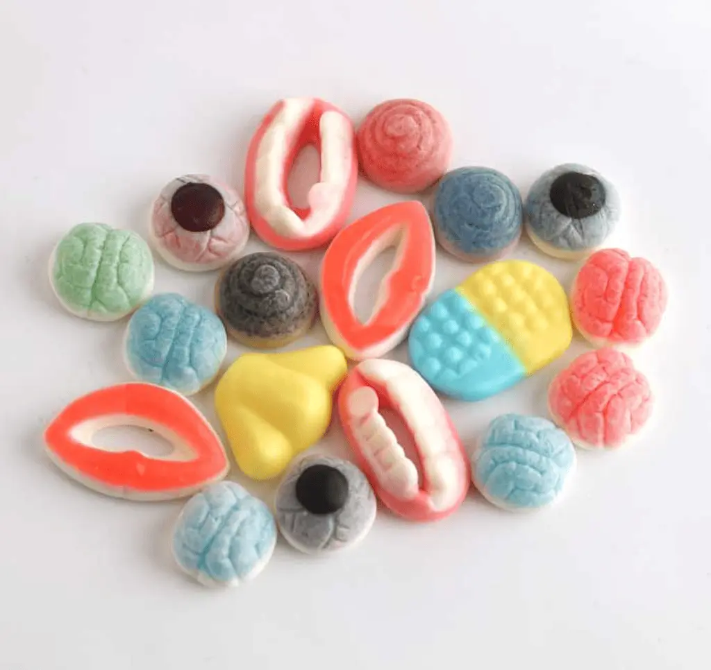 Желейні цукерки Halloween Candy Monster Nose Mouth Eye Shape Gummy Candy 1шт, 10г - фото 2
