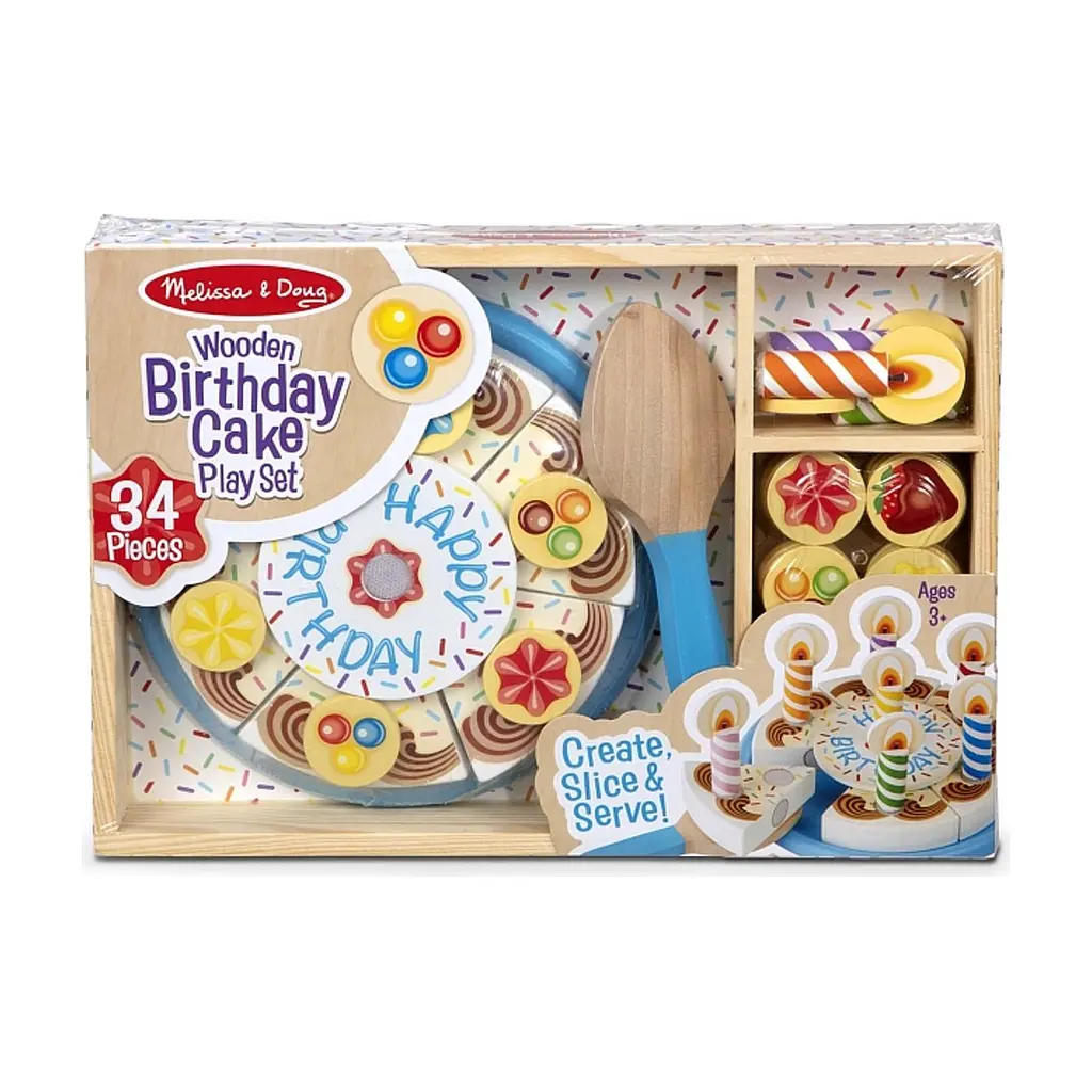 Ігровий набір Melissa & Doug дерев'яний День народження-торт (MD10511) - фото 3