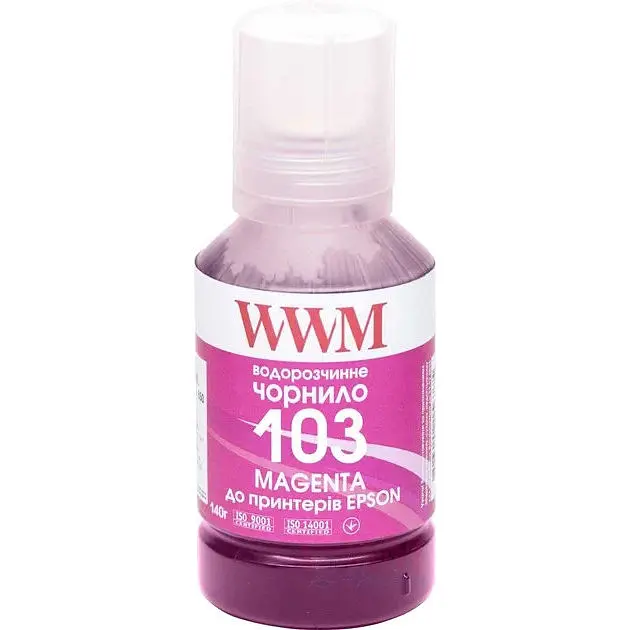Чорнило WWM 103 для Epson L3100/3110/3150 140 г Magenta (E103M)