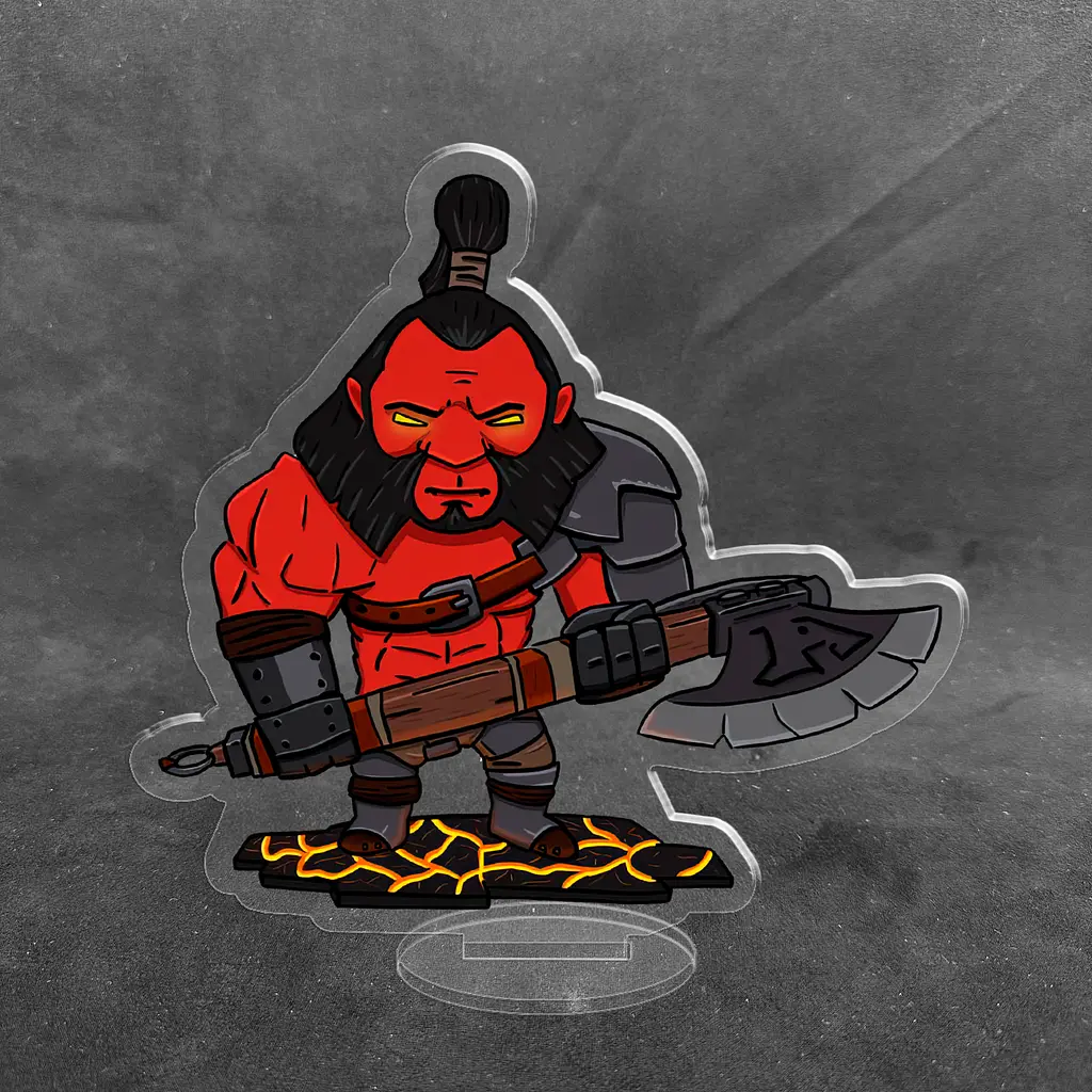 Акрилова колекційна фігурка World of Warcraft Чібі Chibi Dota 2 Axe 10 см - фото 2