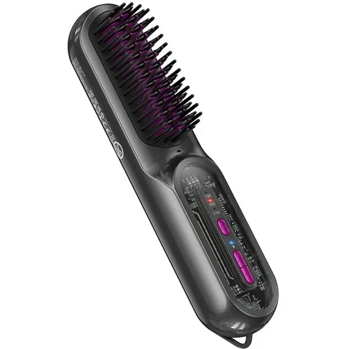 Гребінець для випрямлення волосся Hoco HP45 Heating straight hair comb Gray - фото 1