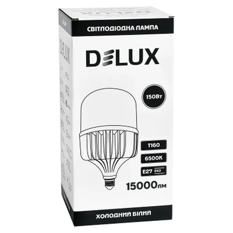 Лампочка Delux T160 150Вт Е27/E40 6500K 230В (90023332) - фото 2