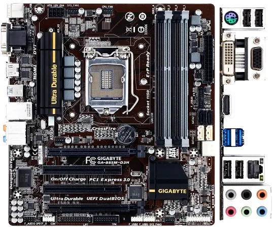 Материнська плата Gigabyte GA-B85M-D3H LGA 1150 (GA-B85M-D3H) Б/В - фото 2