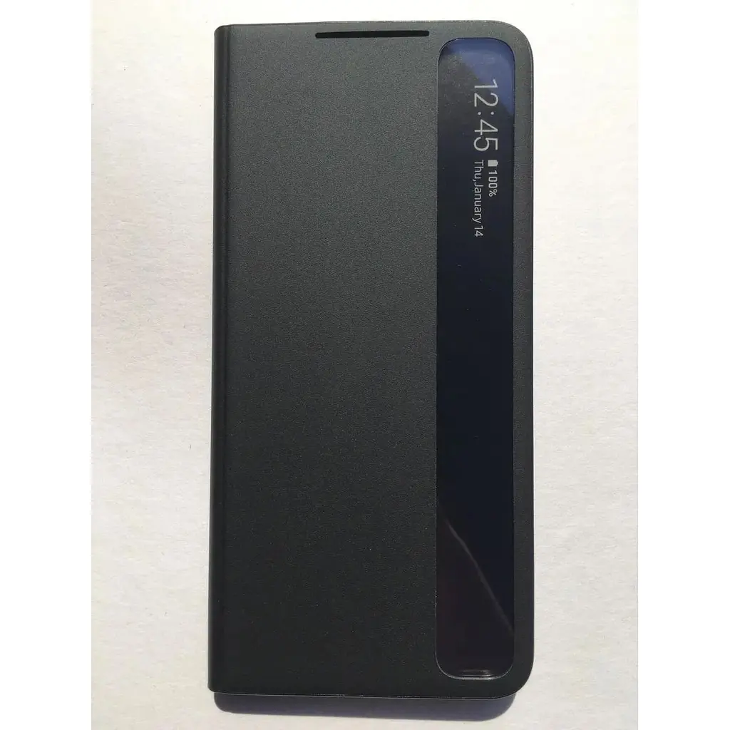 Оригінальний чохол-книжка Clear View Smart Cover для Samsung Galaxy S21+ Black (EF-ZG996CBEGRU) - фото 4