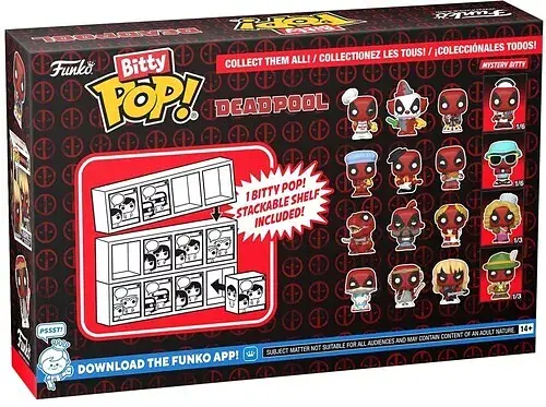Набор фигурок Funko Bitty Pop Marvel Deadpool Дедпул 4 Pack 3 см (BP D 4P) - фото 3