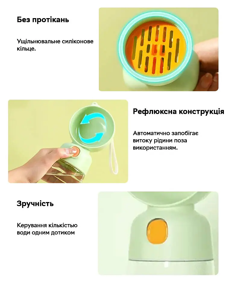 Пляшка-поїлка для тварин Semi Pets Feeder 565 мл, White - фото 6