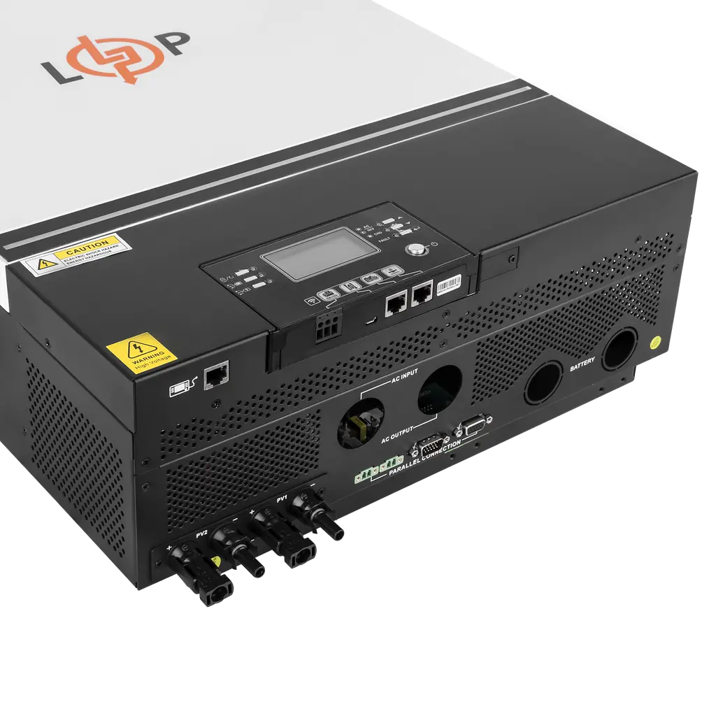 Гібридний сонячний інвертор (ДБЖ) LPW-HY-MAX-8000VA (8000Вт) 48V 80A MPPT 90-450V - фото 4