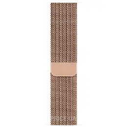 Apple Watch Series 6 GPS + Cellular 44mm Gold Stainless Steel Case w. Gold Milanese L. (M07P3) - фото 2