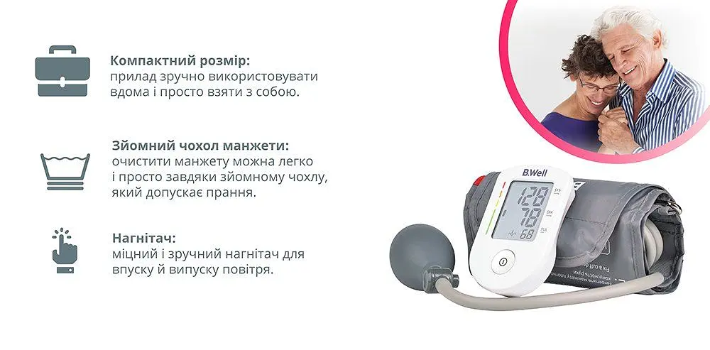 Тонометр напівавтомат B.Well PRO-30 - фото 10