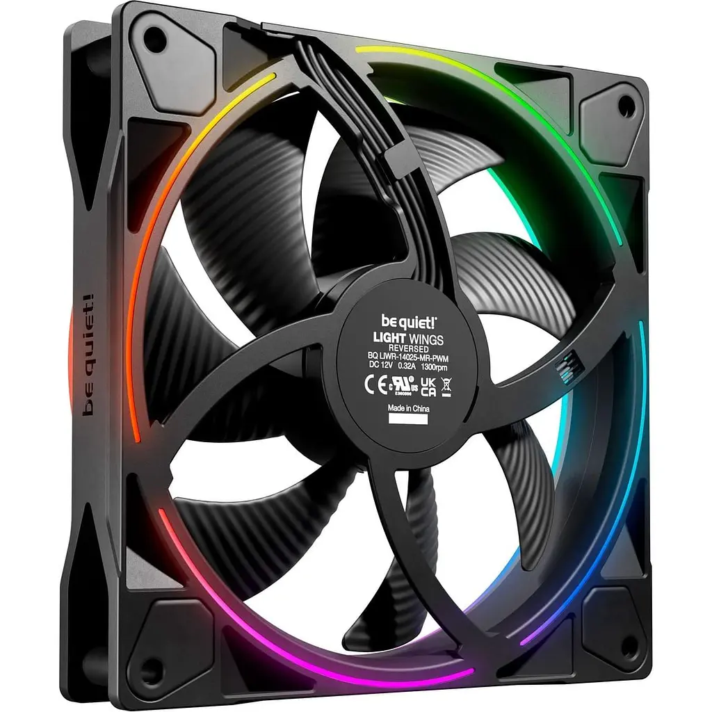 Вентилятор Be quiet! Light Wings 140mm PWM Reverse Black (BL134) - фото 2