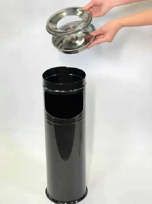 Підлогова урна з попільничкою Maxiflow чорна 19х60 см (4418.1960S.102.00) - фото 8
