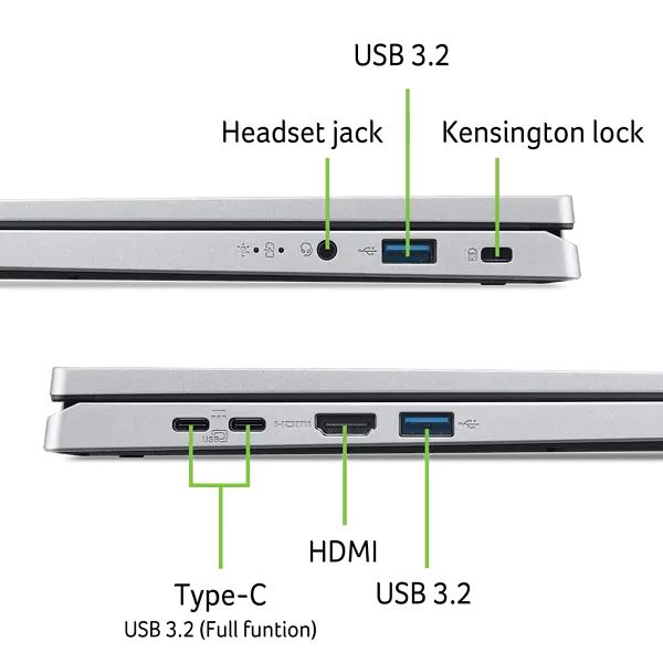 Ноутбук Acer Aspire Go Spin 14 AGSP14-31PT-37VB (NX.JBEEU.001) Pure Silver - фото 14