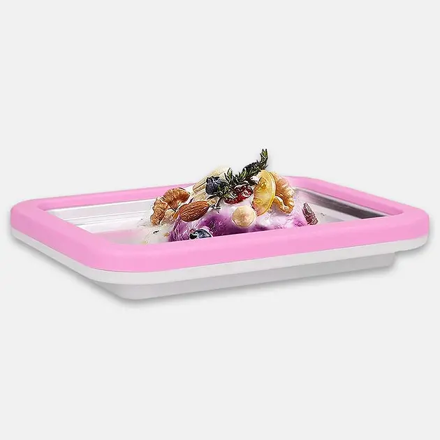 Морозивниця Ice Cream Maker Instant з лопатками рожева - фото 3