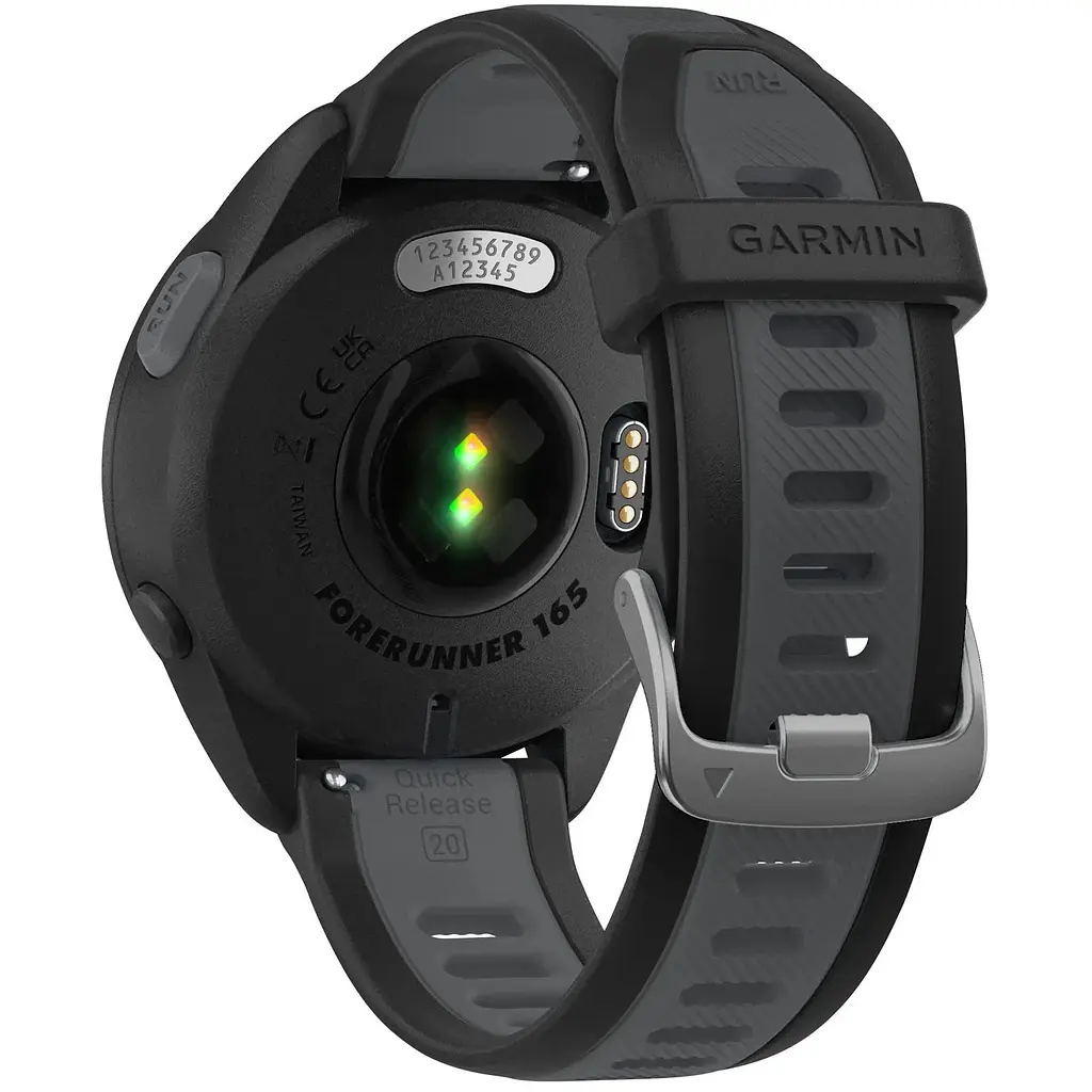 Смарт-годинник Garmin Forerunner 165 Music з чорним силіконовим ремінцем - фото 2