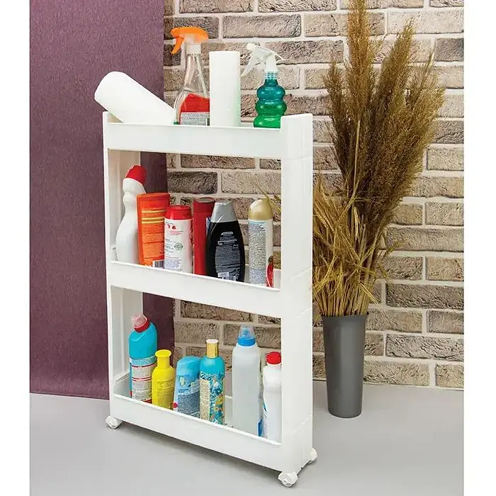 Стойка на колесах IdeaHome 3 секции белая (2724-IH-белый) - фото 2