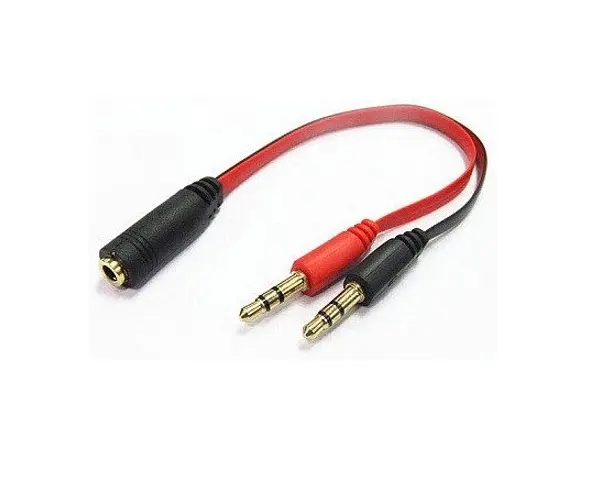 Перехідник аудіо Jack 3.5mm F 4pin -> 2 Jack 3.5mm M (Audio+MIC) - фото 2