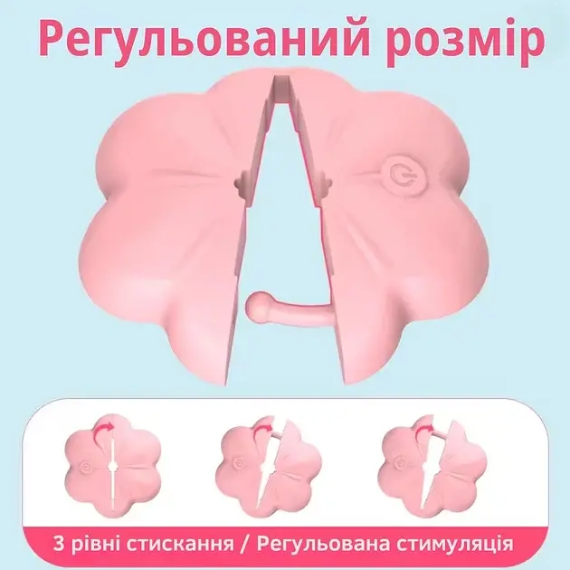 Вібратор для сосків I’MCUM Nipple Lovers 10 режимів вібрації Рожевий (IM-ZDB366) - фото 4