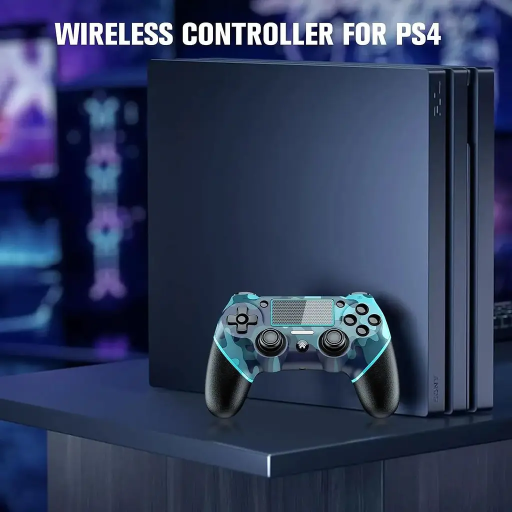 Бездротовий контролер JORREP для PS4 з функцією подвійної вібрації та звуку - фото 2